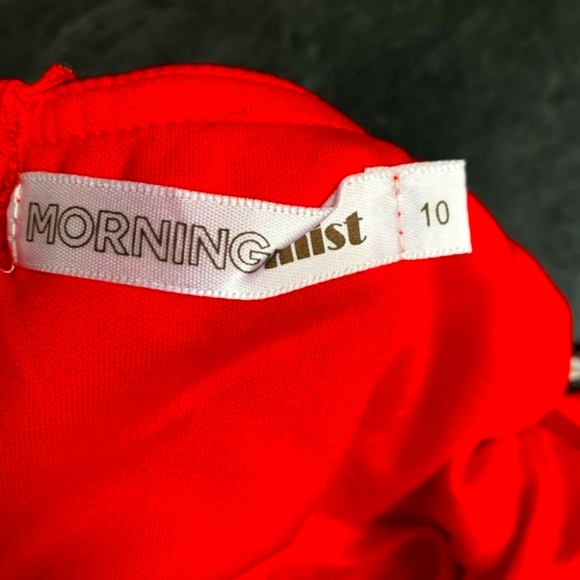 (M)⚘️❤️Morning Mist Red Hearthrob Mini Cocktail Dress⚘️Ptp 13×L31" - Picture 6 of 7